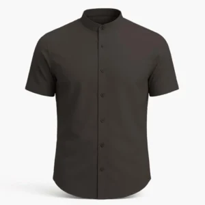 پیراهن آستین کوتاه یقه ایستاده مردانه ابراف مدل رادمان کد SHOK