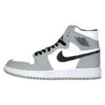 کفش ورزشی بندی مقاوم در برابر سایش و انعطاف‌پذیر مدل Air Jordan 1 Mid Light Smoke